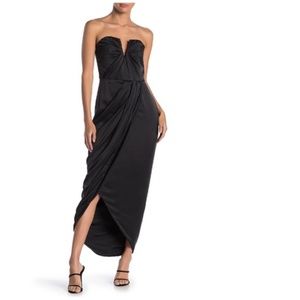 Yumi Kim Bombshell Strapless Silk Maxi Dress